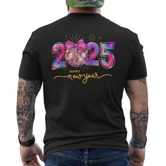 Happy New Year 2025 Pink Coquette Party Family Matching 2025 T-Shirt mit Rückendruck - Geschenkecke