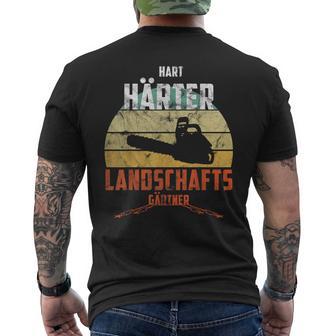 Hard Hardener Landscaper Chainsawintage T-Shirt mit Rückendruck - Geschenkecke