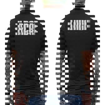 Hardcore Glitch Cuello Camiseta Hombre Estampado Espalda - Regaloses