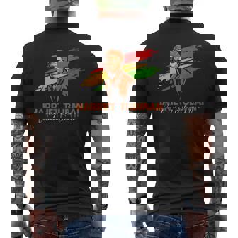 Harriet Tubman Underground Railroad Hero Black History Month Men's T-shirt Back Print - Seseable