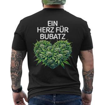 A Heart For Bubatz Bubatz Saying With Heart Bubatz T-Shirt mit Rückendruck - Geschenkecke