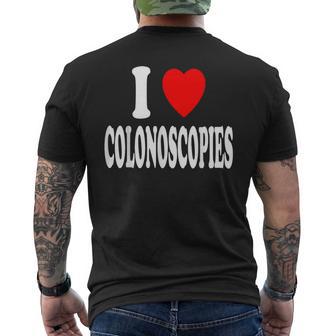 I Heart Love Colonoscopies Gastroenterologist Men's Back Print T-Shirt - Monsterry