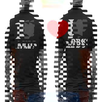 I Heart Love Ladyboys Asia Lover Thailand Ladyboy Men's Back Print T-Shirt - Monsterry