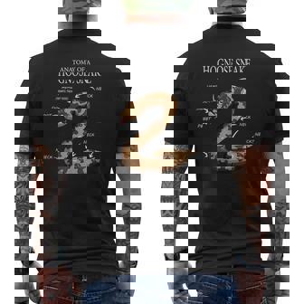 Heat Snoot Pbbbt Nack Fun Reptiel Anatomy Of A Hognose Snake Men's Back Print T-Shirt - Monsterry
