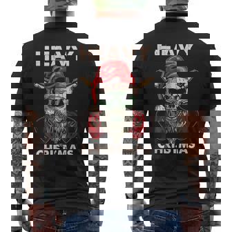 Heavy Metal Navidad Rock Navidad Camiseta Hombre Estampado Espalda - Regaloses