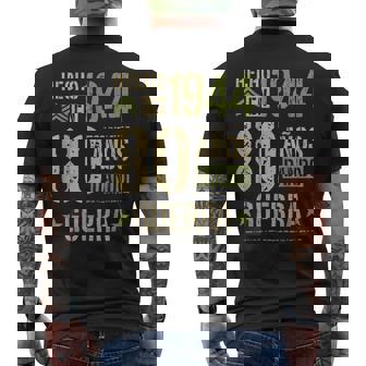 Hecho En 1944 80 Años Guerra Aniversarios Amigos Perfecto Camiseta Hombre Estampado Espalda - Regaloses