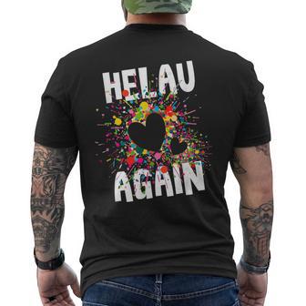 Helau Again Carnival Party Costume Confetti T-Shirt mit Rückendruck - Geschenkecke