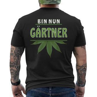 Hemp Bin Nun Gardener Grass Hemp Oil Hemp Blossom Hemp T-Shirt mit Rückendruck - Geschenkecke