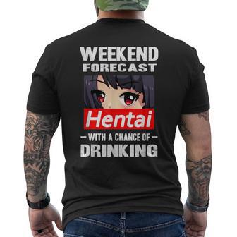 Hentai Drinking Japanese Anime Manga T-Shirt mit Rückendruck - Geschenkecke