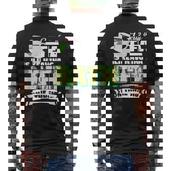 Herbal Tea Drinker Tea Lover Bath On The Inside Men's Back Print T-Shirt - Monsterry
