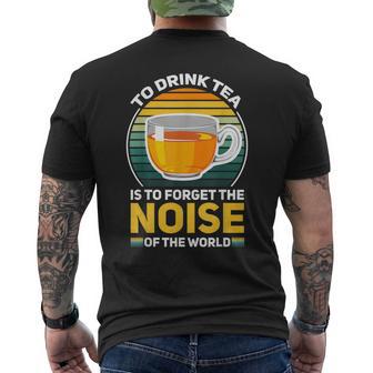 Herbal Tea Drinker Tea Lover Noise Of The World Men's Back Print T-Shirt - Monsterry