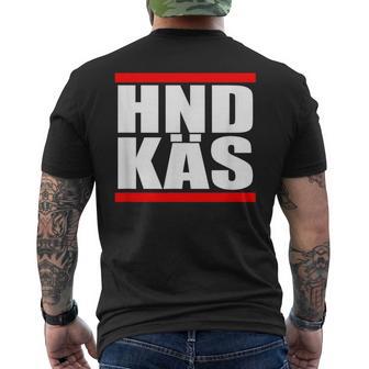 Hessischer Hnd Käs Handkäs T-Shirt mit Rückendruck - Geschenkecke