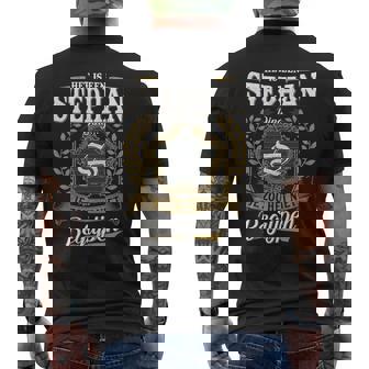 Het Is Een Stephan Ding Je Zou Het Niet Begrijpen Stephan Naam T-Shirt mit Rückendruck - Seseable