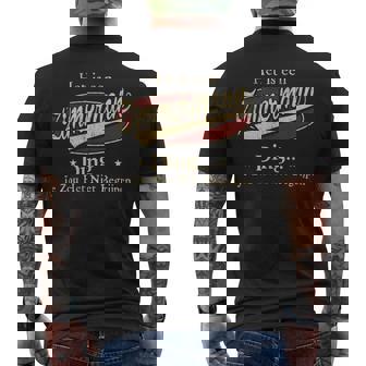 Het Is Een Zimmermann Ding Je Zou Het Niet Begrijpen T-Shirt mit Rückendruck - Seseable