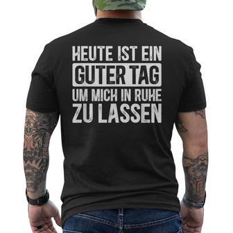 Heute Ist Ein Guter Tag Sayings T-Shirt mit Rückendruck - Geschenkecke