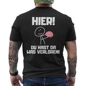 Hier Du Hast Da Waserloren T-Shirt mit Rückendruck - Geschenkecke