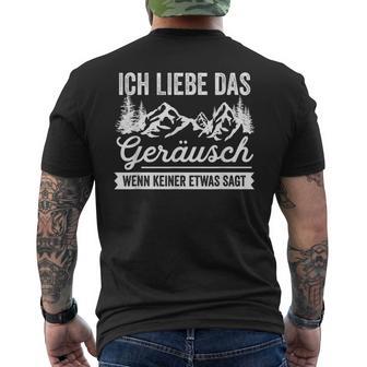 Hikern Ich Liebe Das Kerze Wenn Keine Etwas Sagt Mountain Hiking I T-Shirt mit Rückendruck - Geschenkecke