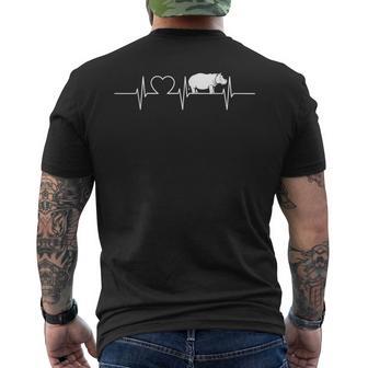 Hippo Heartbeat Hippo Hippo T-Shirt mit Rückendruck - Geschenkecke