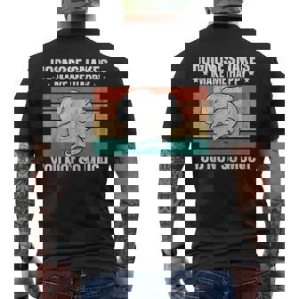 Hognose Snakes Make Me Happy Retro Western Hognose Men's Back Print T-Shirt - Monsterry