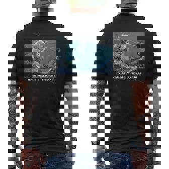 Hokusai Se Encuentra Con Fibonacci Con Secuencia Numérica Camiseta Hombre Estampado Espalda - Regaloses