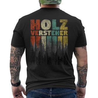 Holzverversteher Brennholz Holz Machen Burnholz Holz Machen T-Shirt mit Rückendruck - Geschenkecke