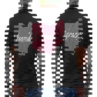 Homesick Native Missing Ohio Home State Men's Back Print T-Shirt - Monsterry
