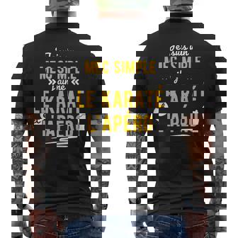 Homme Idée Cadeau Humour Apero Karate Humoristique T-shirt imprimé au dos - Cadeauxyz
