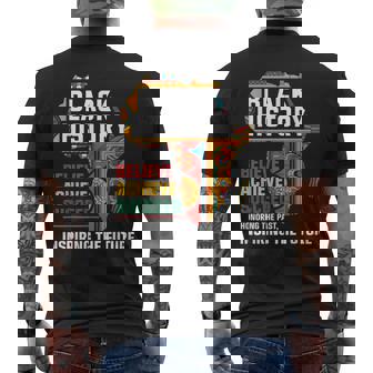 Honoring The Past Inspiring Future Black History Month Bhm Men's T-shirt Back Print - Seseable