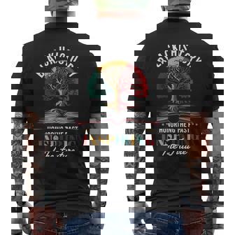 Honoring The Past Inspiring The Future Black History Month Men's T-shirt Back Print - Seseable