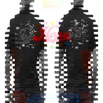 The Hope Personalized Name Flowers On Stage Stars Men's T-shirt Back Print - Monsterry