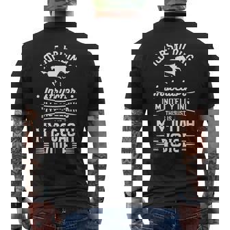 Horse Riding Instructor I'm Not Yelling Horseback Riding Men's Back Print T-Shirt - Monsterry