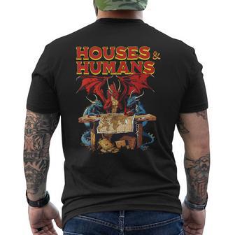 Houses And Humans Gamer Gamingintage Retro 90S T-Shirt mit Rückendruck - Geschenkecke