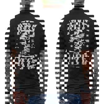 Howdy Putos Vintage Western Cowboy Skull Men's T-shirt Back Print - Seseable