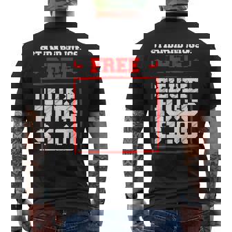 Hugging Endearment Cuddle Group Hug Affection Idea Men's Back Print T-Shirt - Monsterry