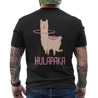 Hulapaka Alpaca Lama Hula Hooping Hoops Hoop Dance Hullern T-Shirt mit Rückendruck - Geschenkecke