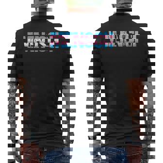 Human Trans Pride LGBTQ LGBT Transgender Transman Men's Back Print T-Shirt - Monsterry