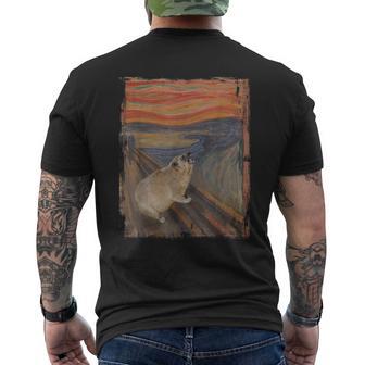 Hyrax Scream Meme Vintage Awawa Hyrax Lover Men's T-shirt Back Print - Thegiftio UK