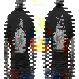Ice Cubes In Flames Let's Melt The Ice Cubes T-Shirt mit Rückendruck - Geschenkecke