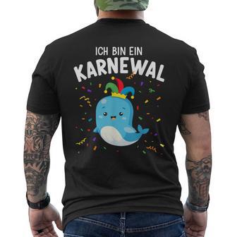 Ich Bin Ein Karnewal Whale T-Shirt mit Rückendruck - Geschenkecke