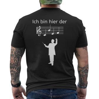 Ich Bin Hier Der Chef Ich Bin Hier Der Chef T-Shirt mit Rückendruck - Geschenkecke