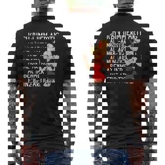 Ich Bin Immer Artig Einzigartig Katastrofee Teufelin T-Shirt mit Rückendruck - Geschenkecke