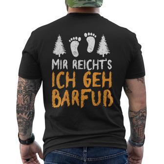 Ich Geh Barefoot Nature Earthing Barefoot Barefoot T-Shirt mit Rückendruck - Geschenkecke