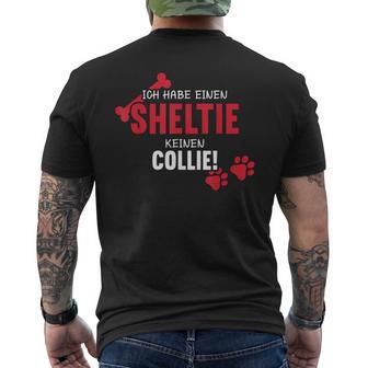 Ich Habe Einen Sheltie Sheltie Lovers Shetland Sheepdog T-Shirt mit Rückendruck - Geschenkecke