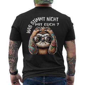 Ich Hasse Menschen Was Stimmt Denn Mit Dir Nicht T-Shirt mit Rückendruck - Geschenkecke