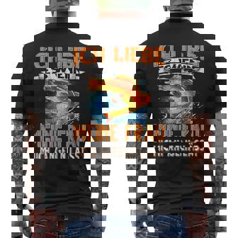 Ich Liebe Es Wenn Meine Frau Mich Angeln Lässt Angler T-Shirt mit Rückendruck - Geschenkecke