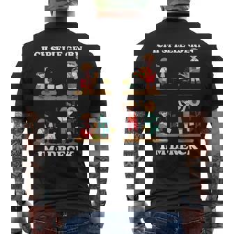 Ich Spiele Gern Im Dreck Für Hobby-Gärtner Im Garten T-Shirt mit Rückendruck - Geschenkecke