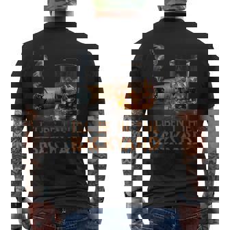 I'll Be In The Backyard Cigar And Bourbon Lovers Men's T-shirt Back Print | Mazezy
