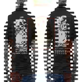 I'll Be Damned If I Die Sober Japanese Skeleton Men's T-shirt Back Print | Mazezy