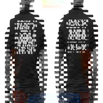 Because I'm Adonai That's Why Am Personalized Name Men's Back Print T-Shirt - Monsterry