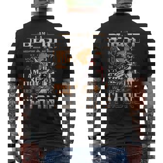 I'm A Beard I Don't Stop When I Am Tired I Stop When I'm Done Men's T-shirt Back Print - Seseable